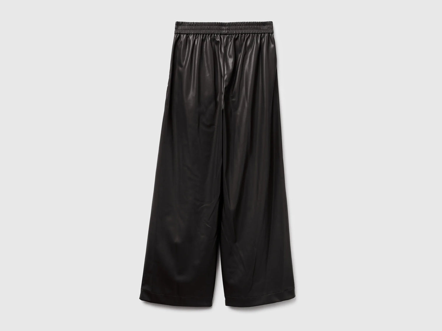 Benetton_Black_Trousers in Imitation Leather Fabric_4M3CDF0A8_100_06