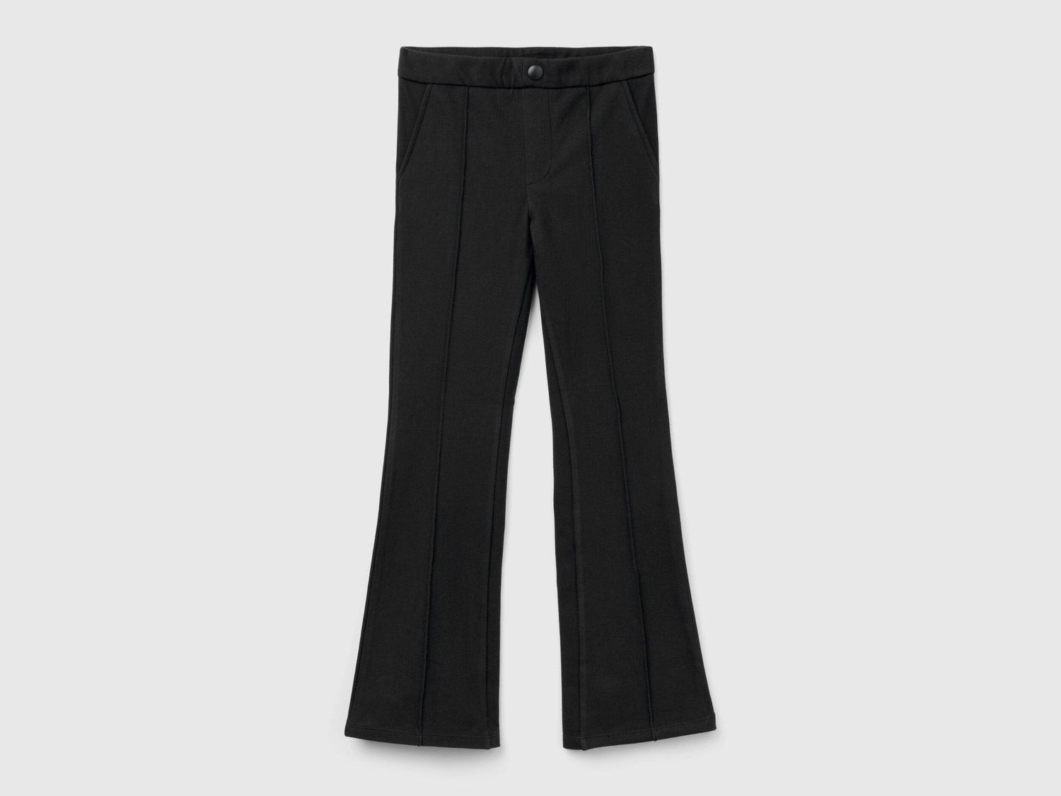 Flared Super Stretch Trousers_4NBBCF03I_100_01