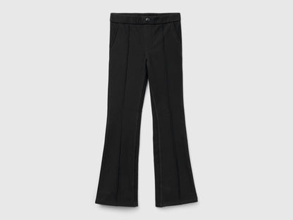 Flared Super Stretch Trousers_4NBBCF03I_100_01