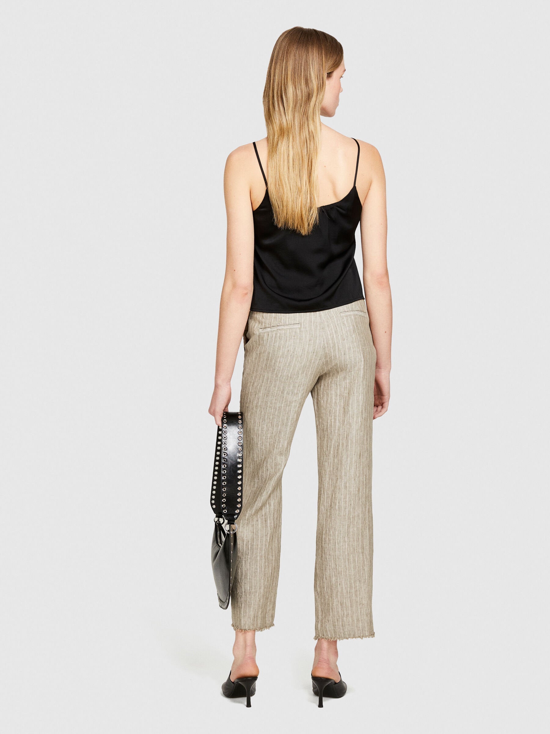 Pinstripe Trousers In 100% Linen_4NTHLF055_901_03