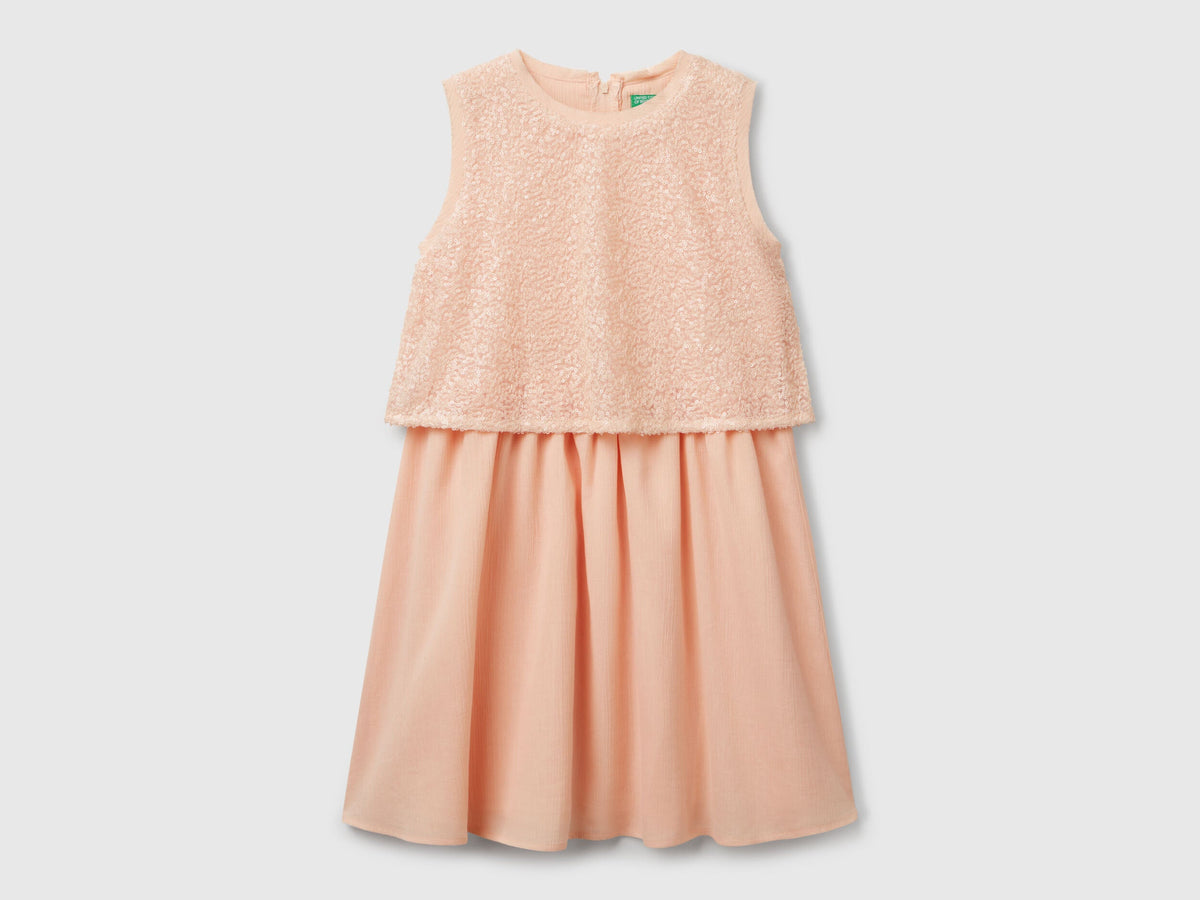 Benetton_Dress with Sequins_4PUECV03D_901_01