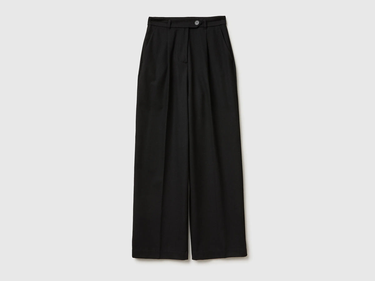 Benetton_Black_Wide Flannel Trousers_4QIKDF0AC_100_05