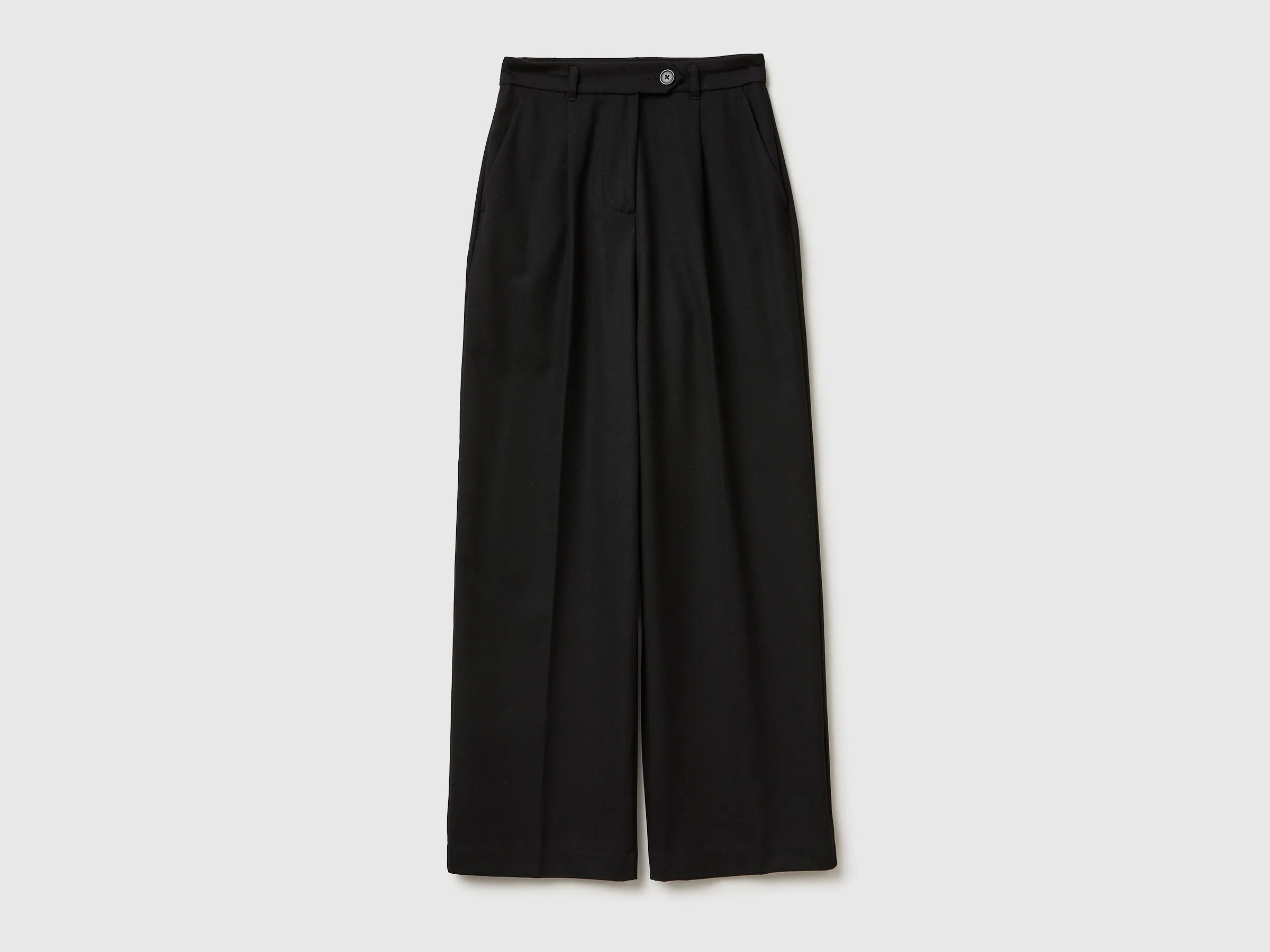 Benetton_Black_Wide Flannel Trousers_4QIKDF0AC_100_05