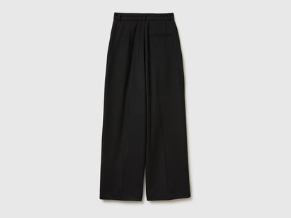 Benetton_Black_Wide Flannel Trousers_4QIKDF0AC_100_06