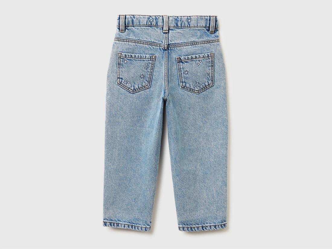 Benetton_Light Blue_Mom Fit Jeans with Rhinestones_4R76GE02V_902_02