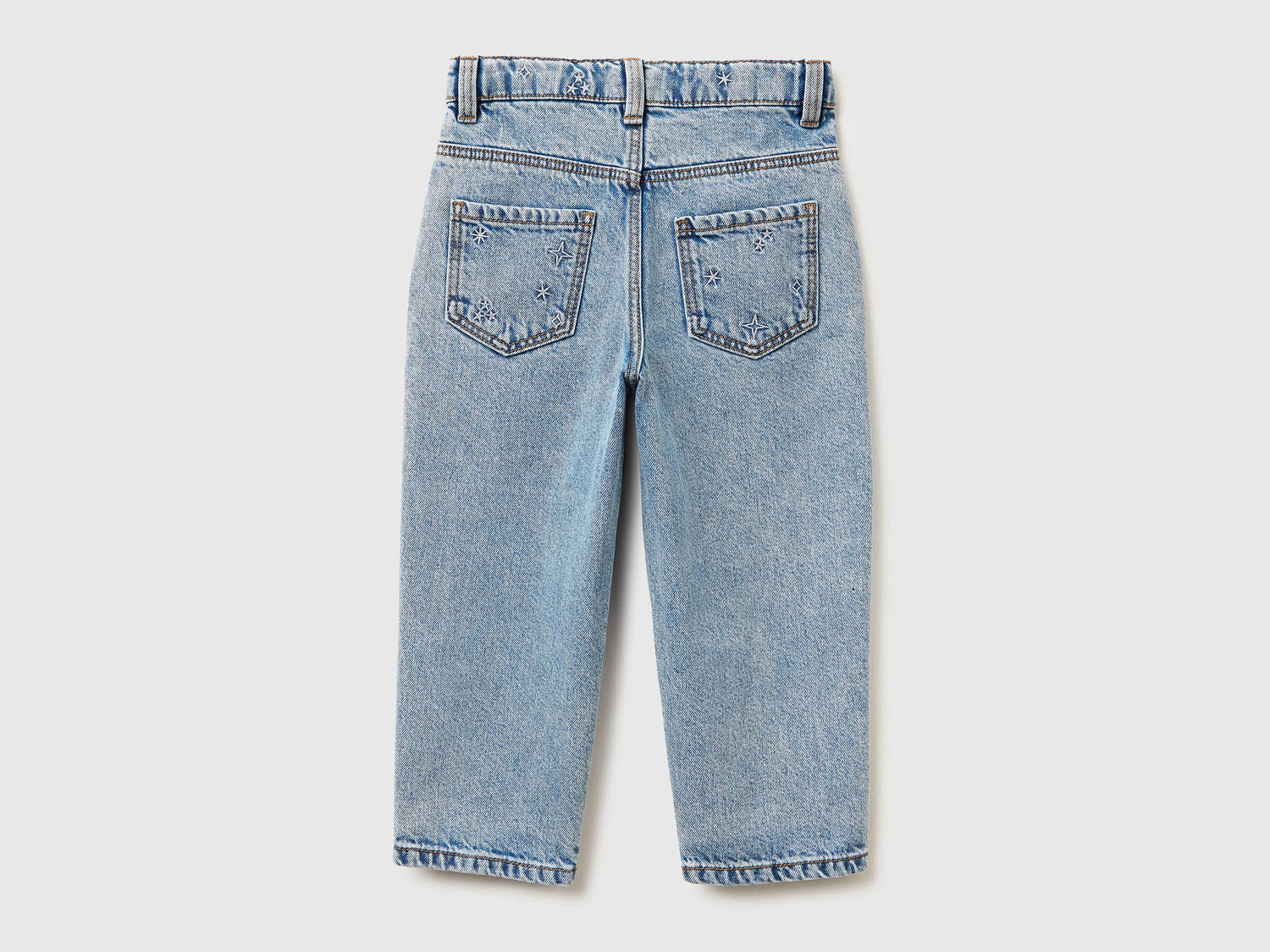 Benetton_Light Blue_Mom Fit Jeans with Rhinestones_4R76GE02V_902_02