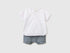 Benetton Dark Blue Boys Linen Blend Set SKU: 4T06AK003_901 Image 01