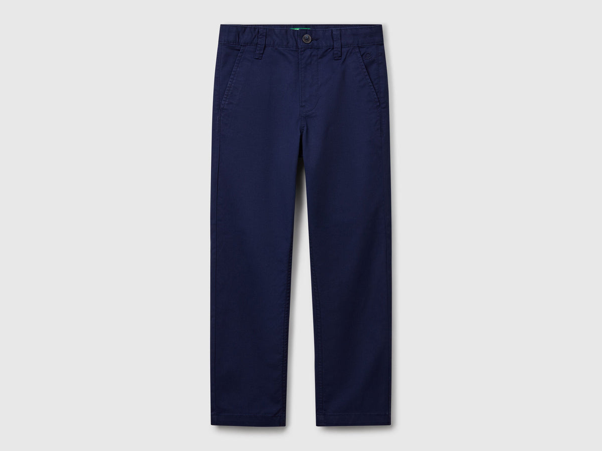 Benetton_Slim Fit Chinos in Stretch Cotton_4T48CF011_252_01