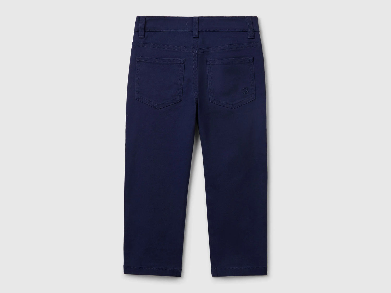 Benetton Dark Blue Boys Five-Pocket Stretch Trousers SKU: 4TCGGE009_252 Image 02