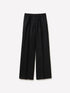 Sisley Black Women Pure Linen Trousers SKU: 4TTSLF08P_100 Image 01