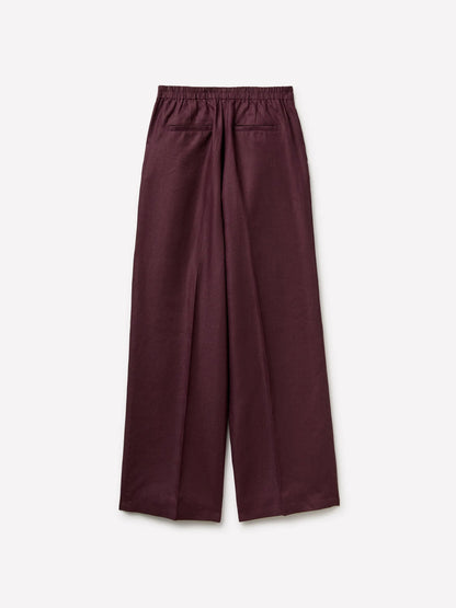 Sisley Dark brown Women Pure Linen Trousers SKU: 4TTSLF08P_1H8 Image 02