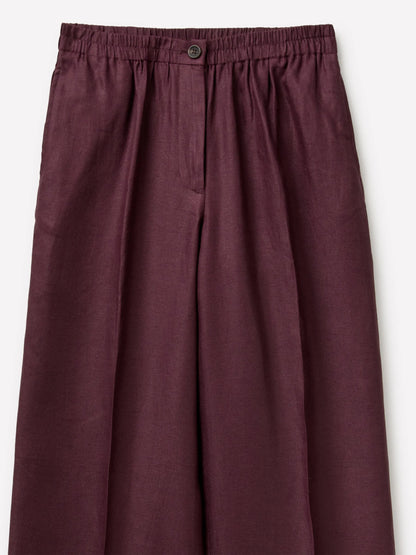 Sisley Dark brown Women Pure Linen Trousers SKU: 4TTSLF08P_1H8 Image 03
