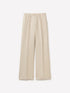 Sisley Beige Women Pure Linen Trousers SKU: 4TTSLF08P_901 Image 01