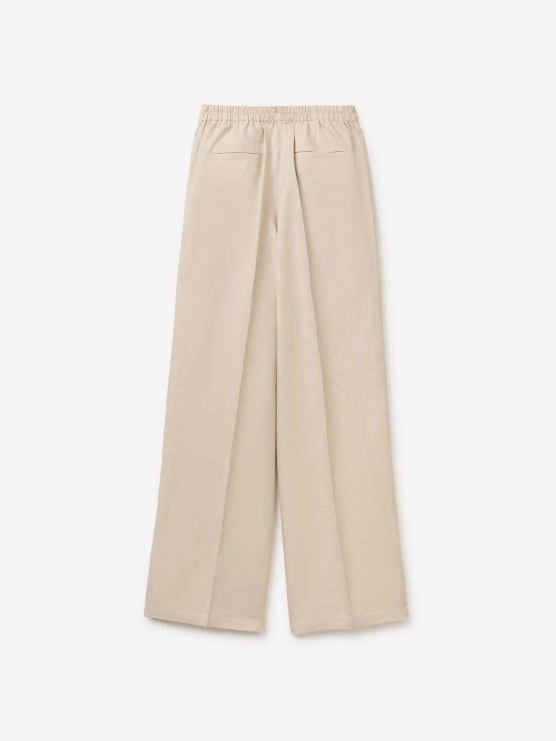 Sisley Beige Women Pure Linen Trousers SKU: 4TTSLF08P_901 Image 02