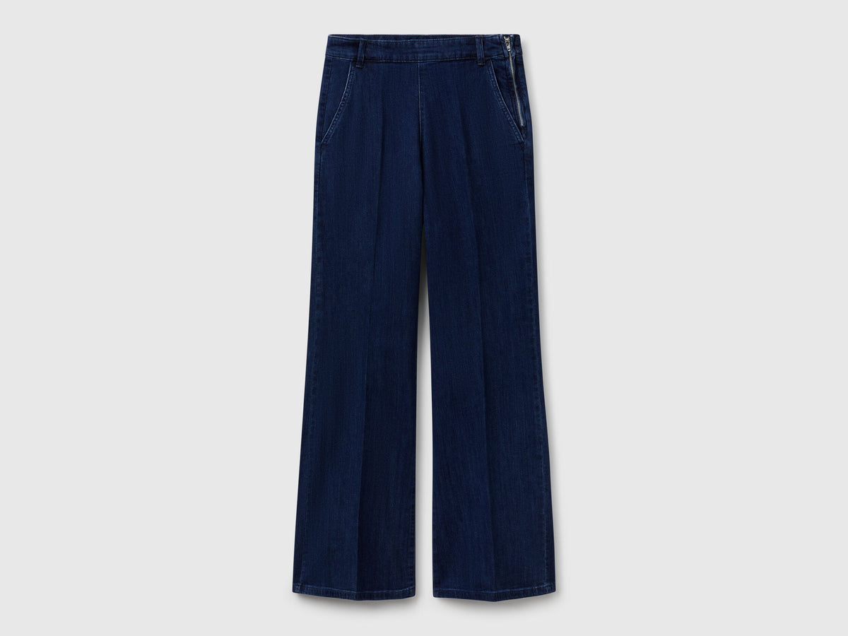 Benetton_Blue_Flared Jeans with Zip_4TUTDF06V_901_04