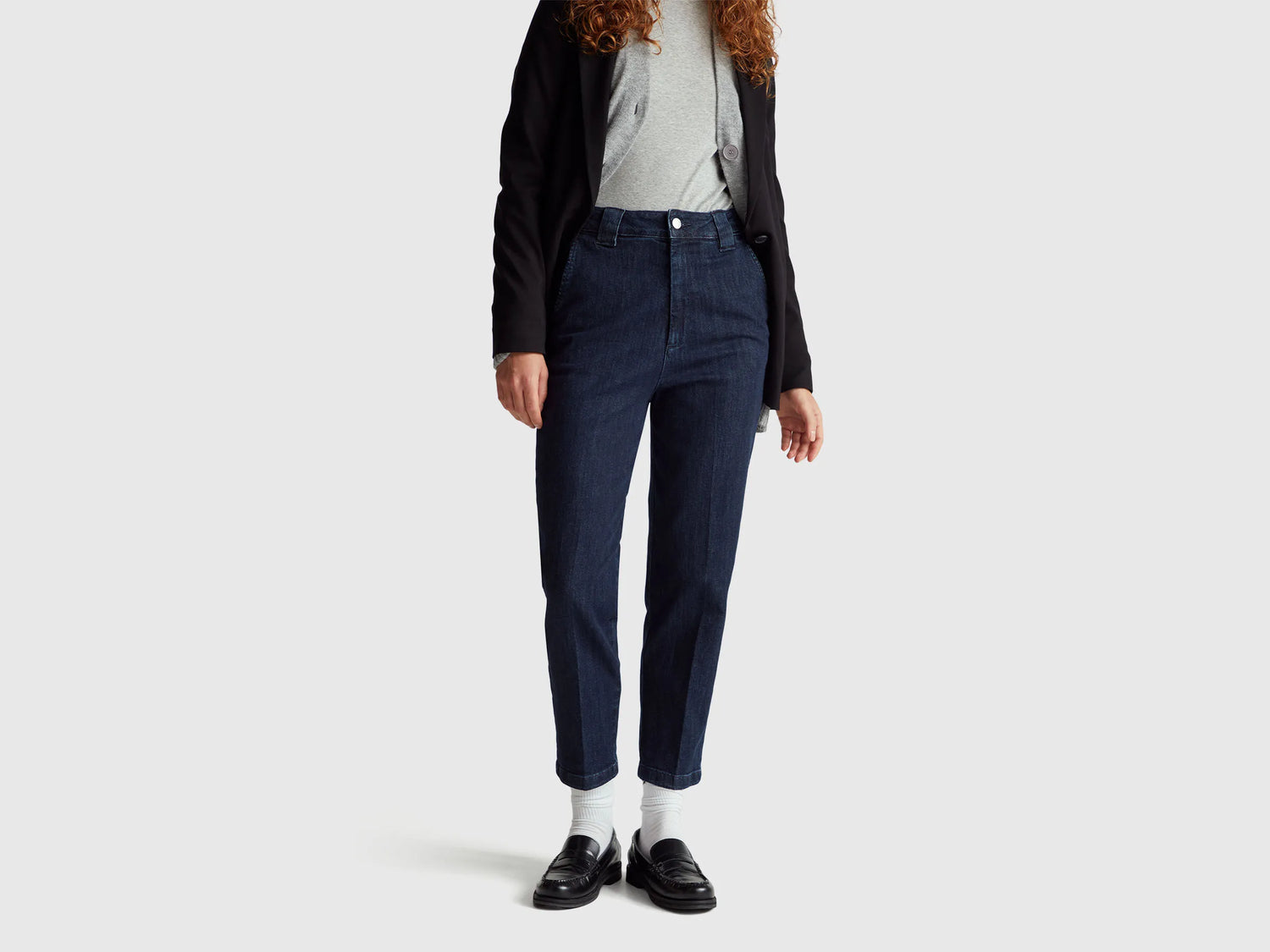 Benetton Blue Women Chino Jeans SKU: 4TUTDF09X_905 Image 02
