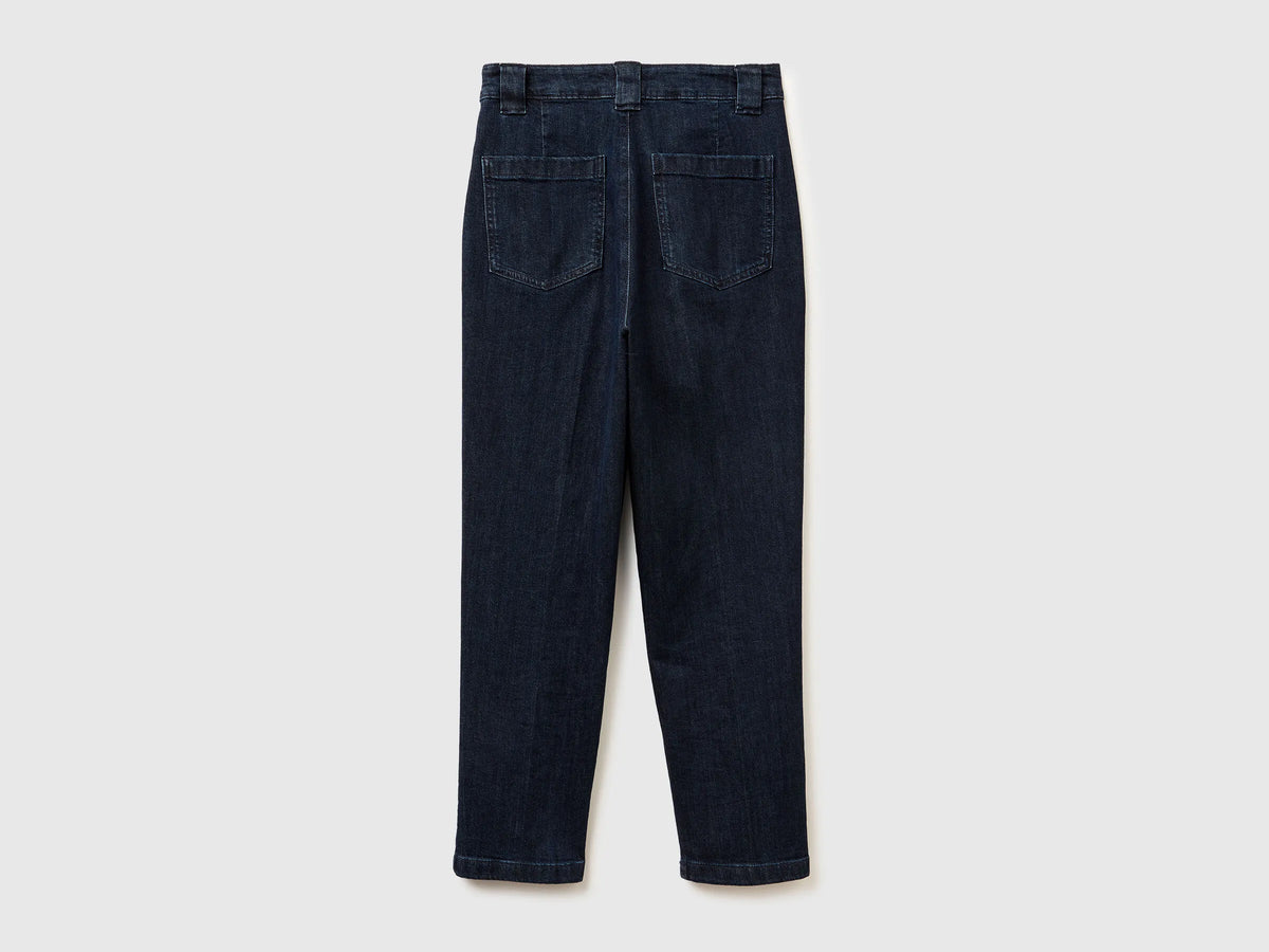 Benetton Blue Women Chino Jeans SKU: 4TUTDF09X_905 Image 05