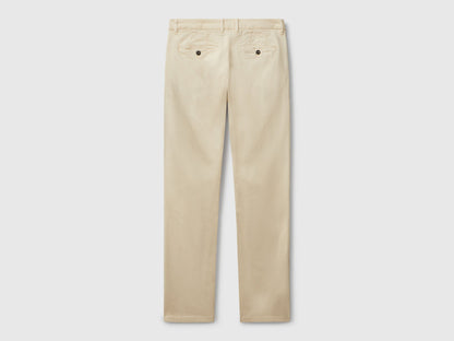 Benetton_Beige_Slim Fit Cotton Chinos_4TZYUF04P_152_06