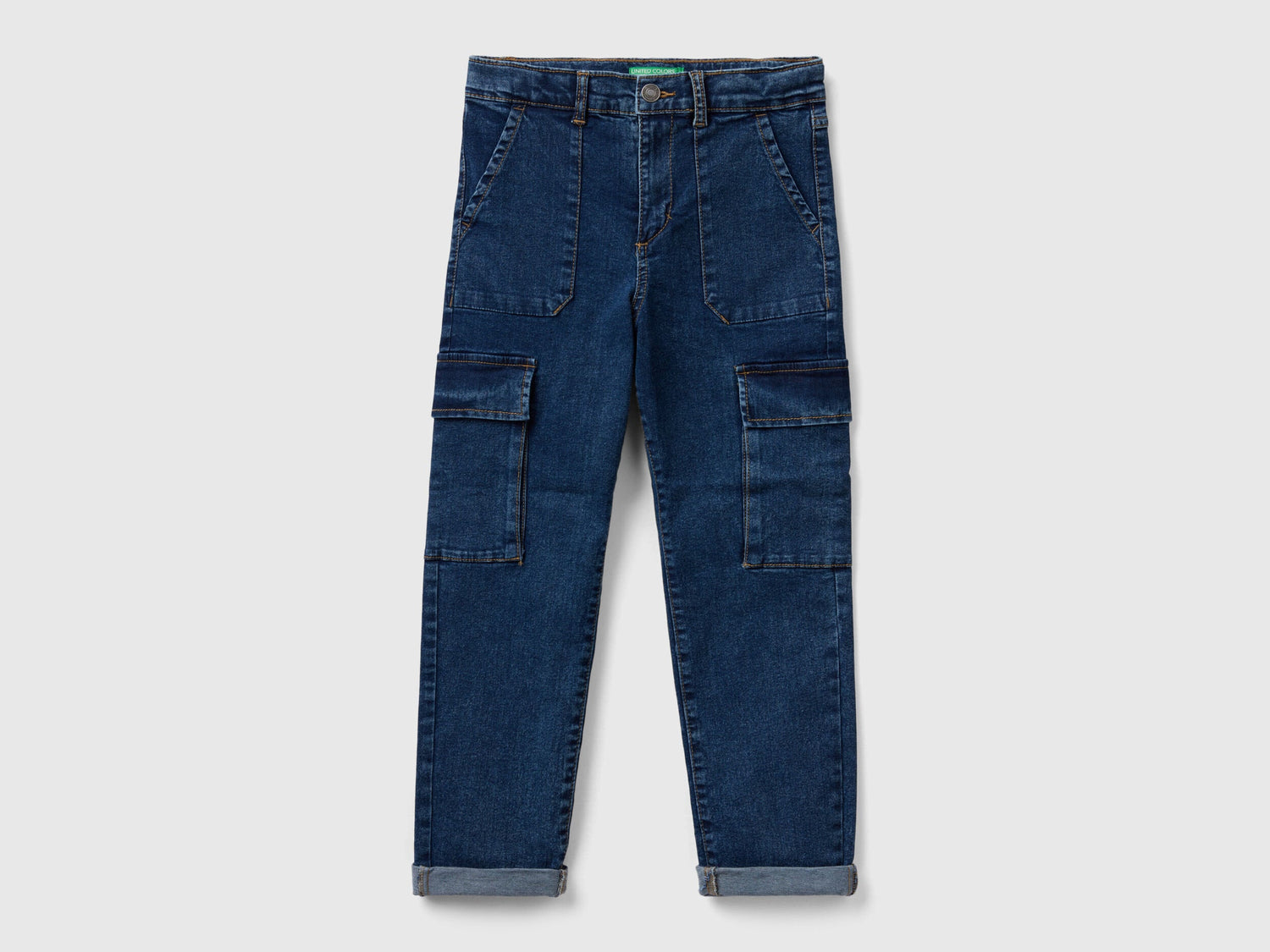 &quot;Eco-Recycle&quot; Denim Cargo Jeans_4ULQCF02W_901_01