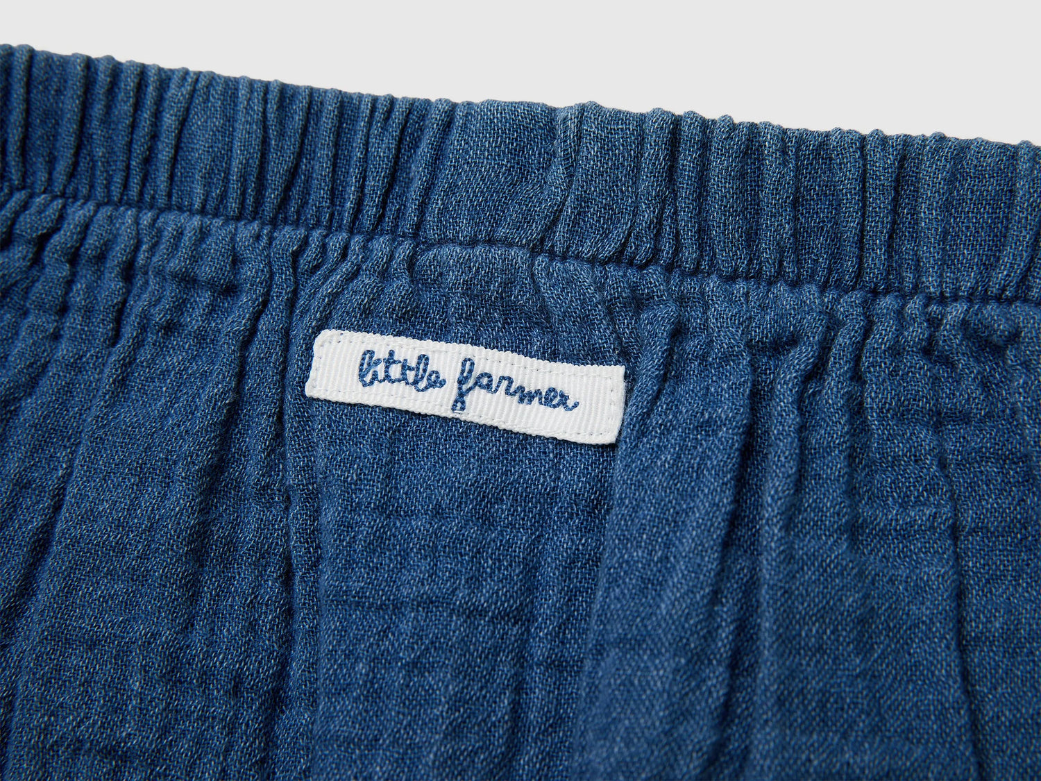 Benetton Blue Baby Light Gauze Shorts SKU: 4V7JAF01Y_901 Image 03