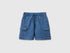 Benetton Dark Blue Boys Light Gauze Cargo Bermuda Shorts SKU: 4V7JG903A_901 Image 01