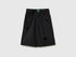 Benetton Black Boys 3/4 Jeans with Chain SKU: 4VKZCF05M_800 Image 01