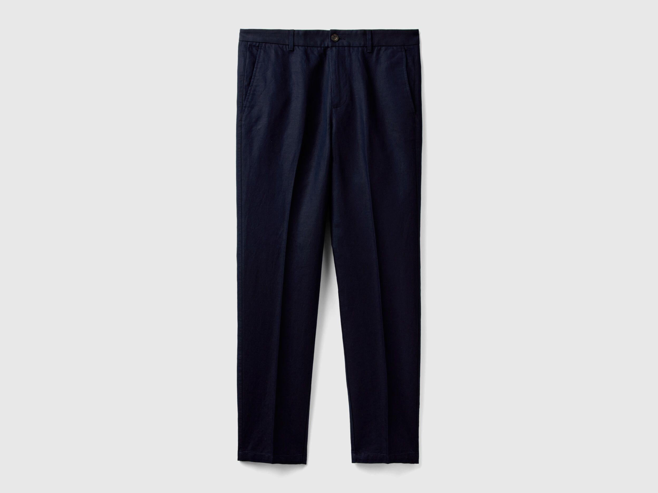 Straight Chinos In Linen Blend_4YQSUF03X_016_04