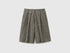Benetton Gray Women Prince of Wales Bermudas SKU: 4Z8ED902H_901 Image 01