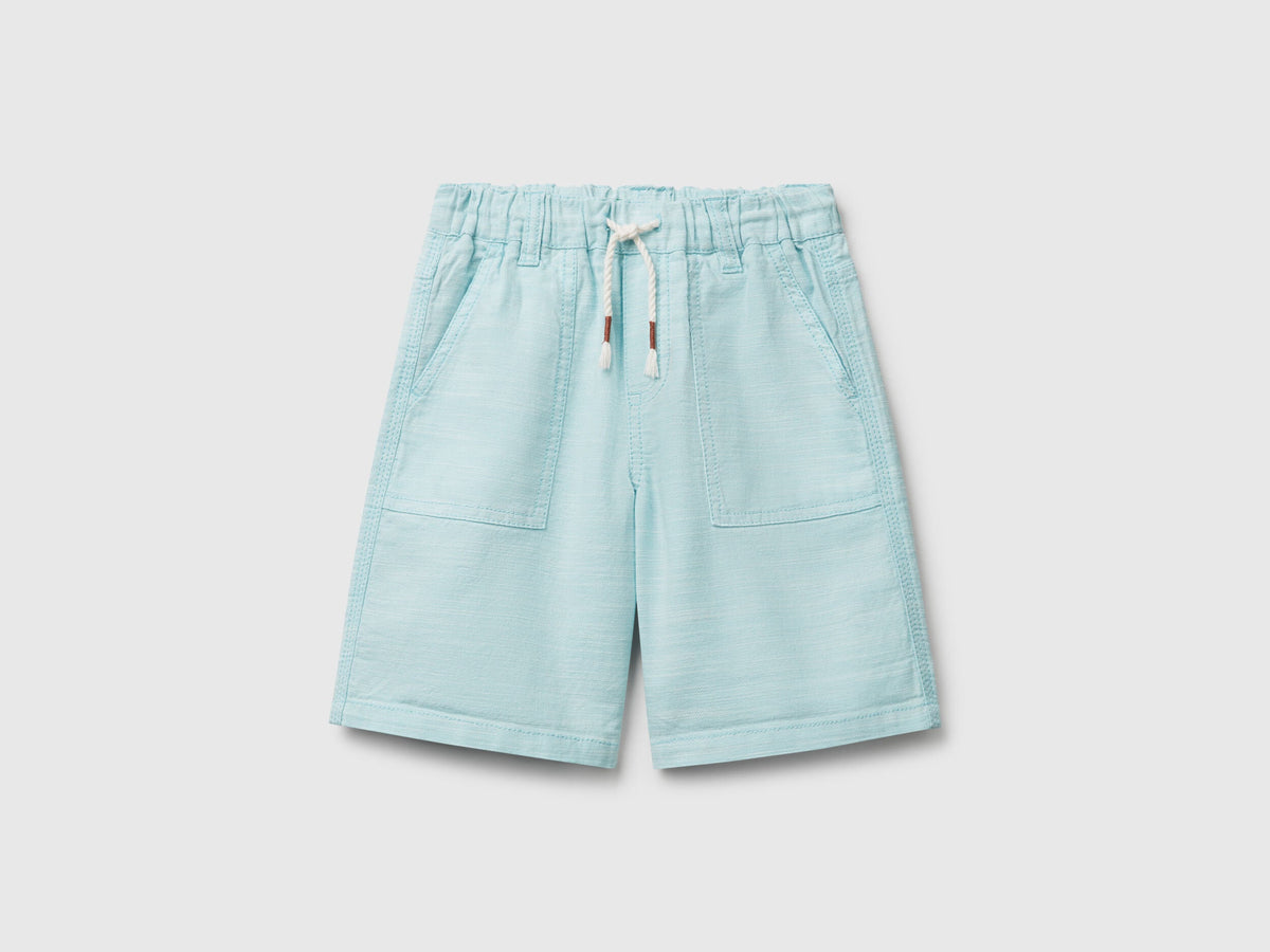 Benetton_Shorts with Drawstring_4ZZSG902T_901_01