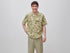 Benetton Light Green Men Printed Linen Blend Shirt SKU: 503SUQ05B_96K Image 01