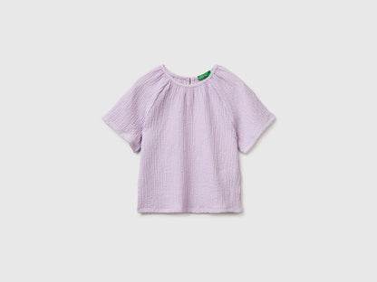 Benetton Pink Girls Textured Blouse SKU: 51PTCQ04R_3G1 Image 01