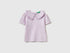 Benetton Lilac Girls Blouse with Ruffles SKU: 51PTGQ032_3G1 Image 01
