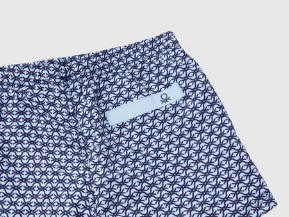 Monogram Blue And Light Blue Swim Trunks_52Zb0X00K_86G_02