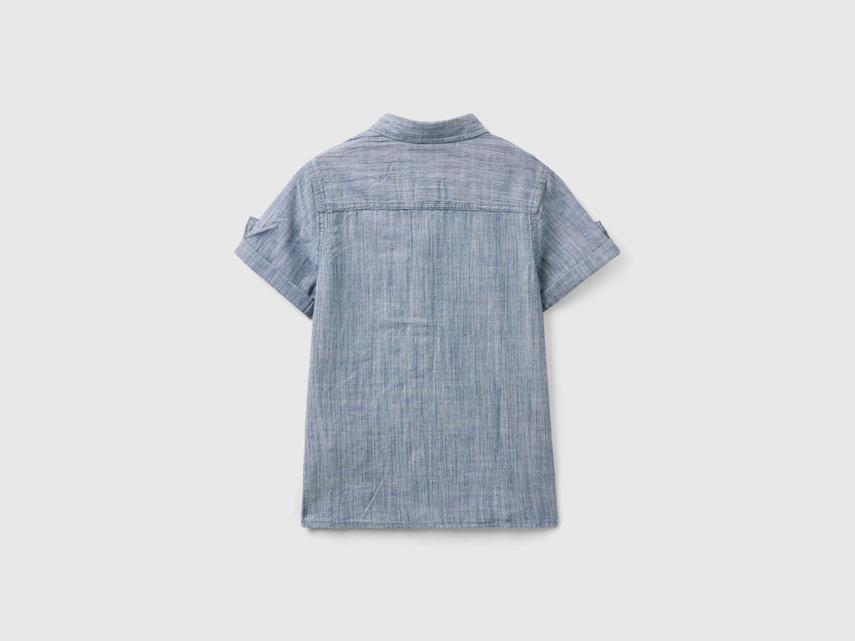 Striped Chambray Shirt_53Hucq02Z_901_02
