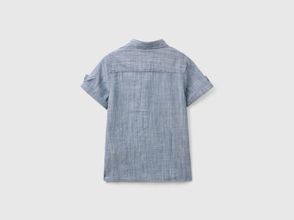 Striped Chambray Shirt_53Hucq02Z_901_02