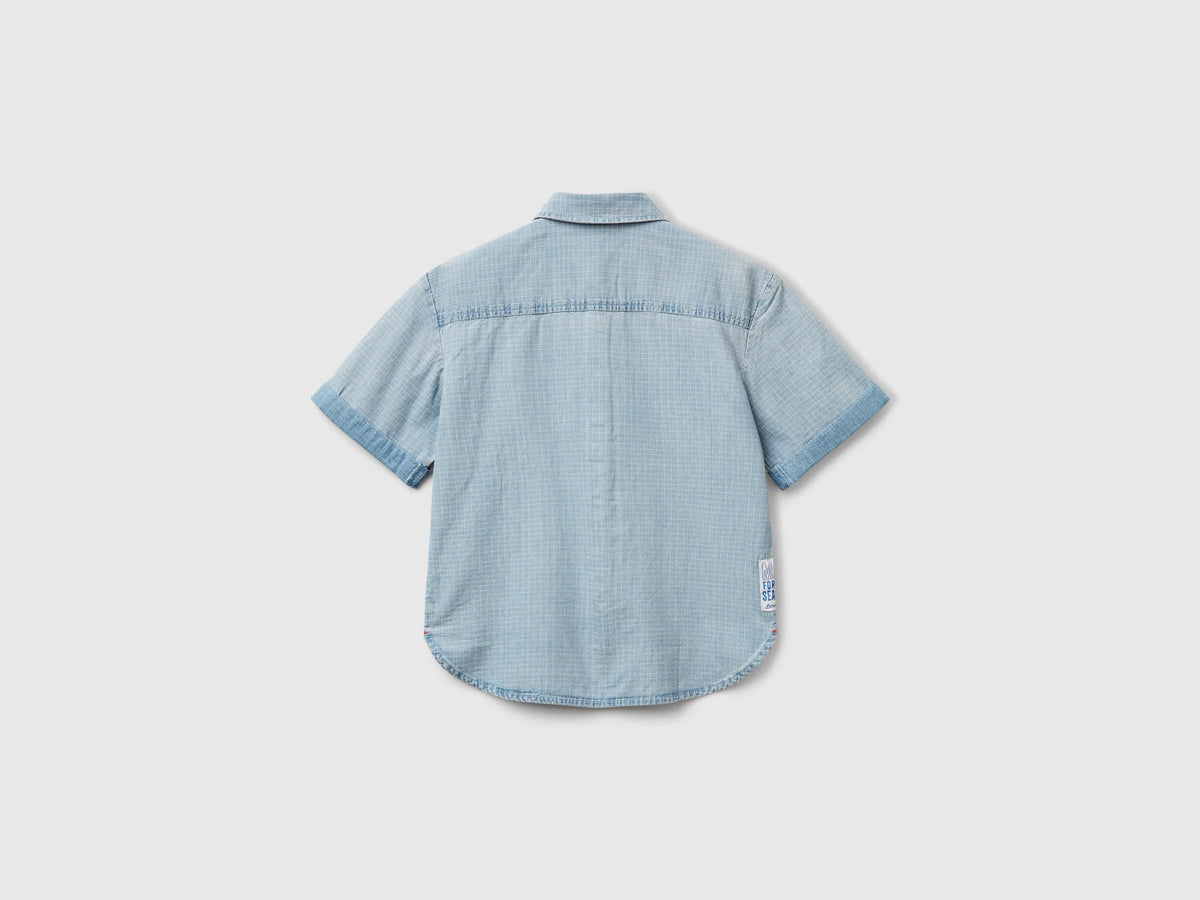 Benetton_Check Shirt with Pockets_53Z9CQ046_902_02