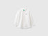 Benetton White Boys White Shirt in Pure Cotton SKU: 54AZGQ00J_101 Image 01