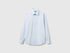Benetton Light Blue Men Slim Fit Shirt SKU: 551MUQ049_30J Image 01