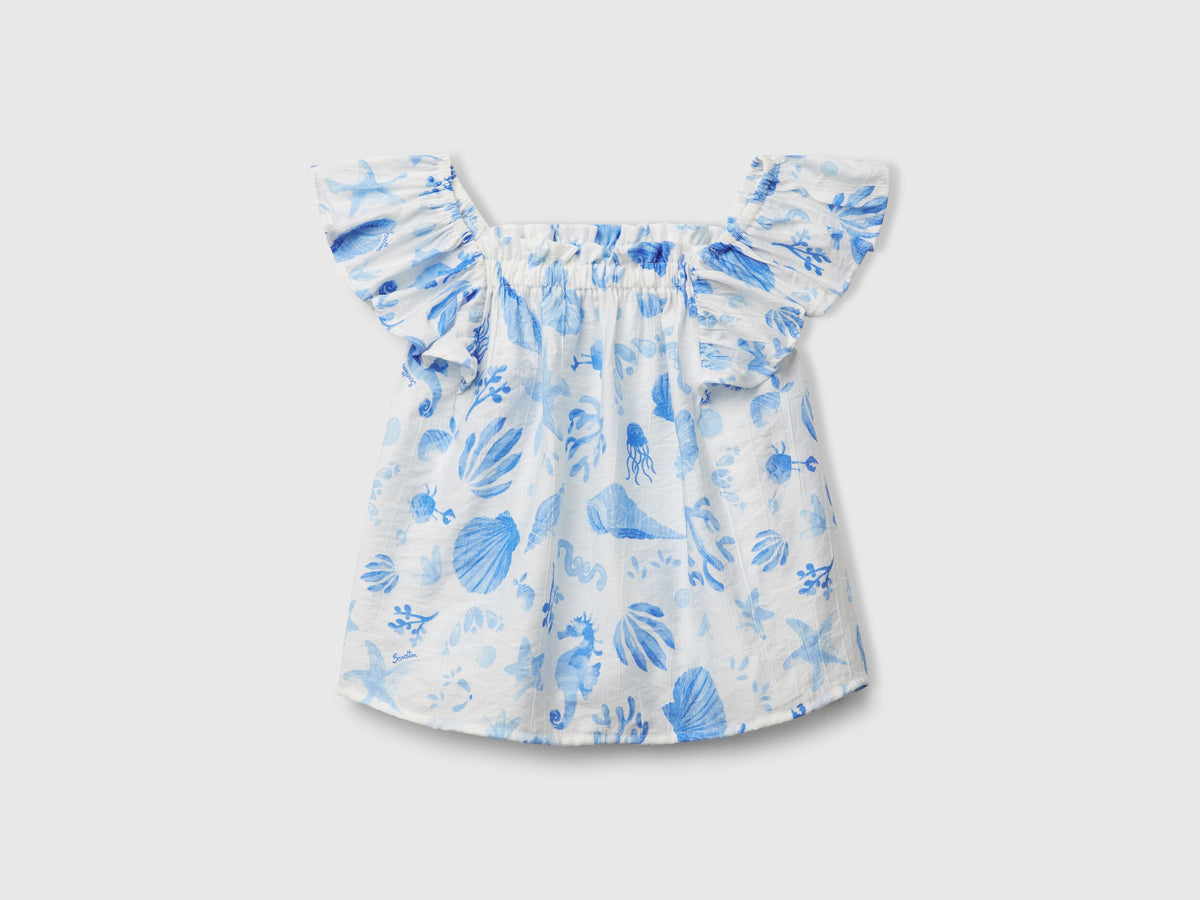 Benetton_Top with Floral Print_55M6GH006_73H_01