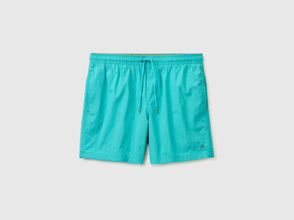 Benetton Turquoise Men Drawstring Swim Trunks SKU: 57EH6X00V_027 Image 01