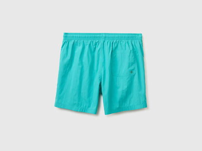 Benetton Turquoise Men Drawstring Swim Trunks SKU: 57EH6X00V_027 Image 02