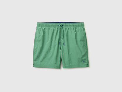 Benetton Green Men Drawstring Swim Trunks SKU: 57EH6X00V_0P8 Image 01