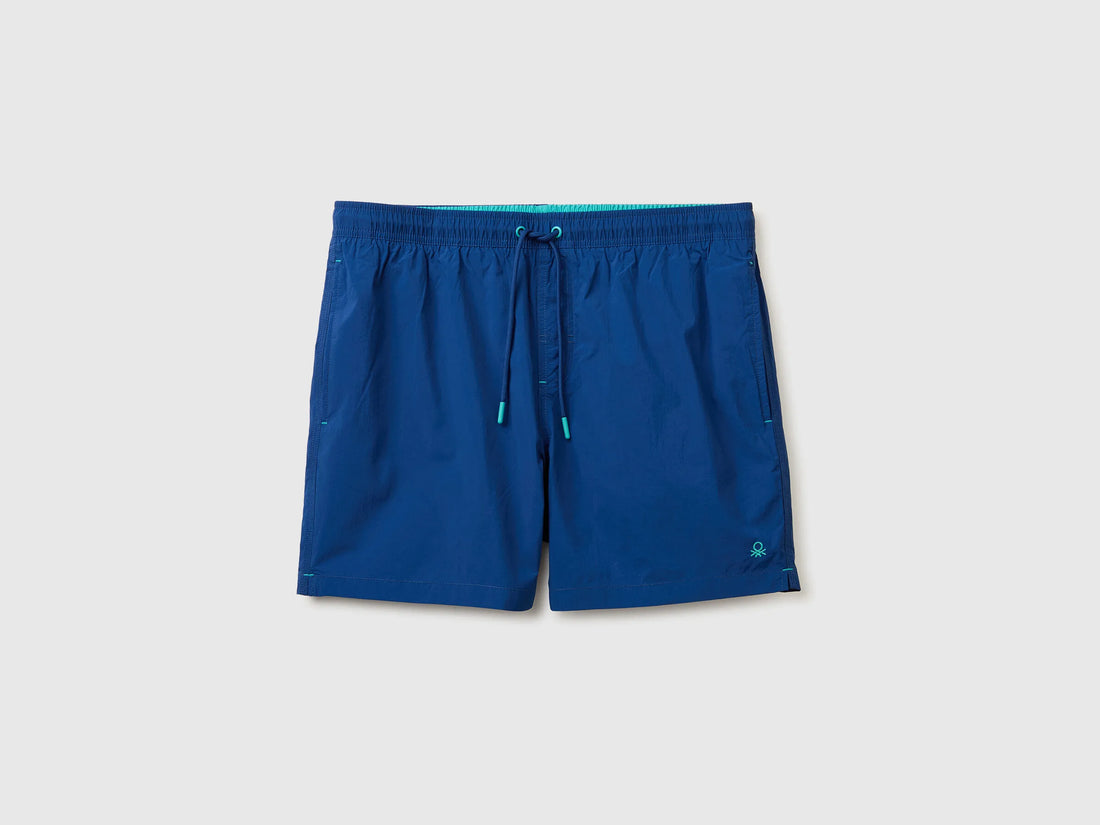 Benetton Blue Men Drawstring Swim Trunks SKU: 57EH6X00V_2G6 Image 01