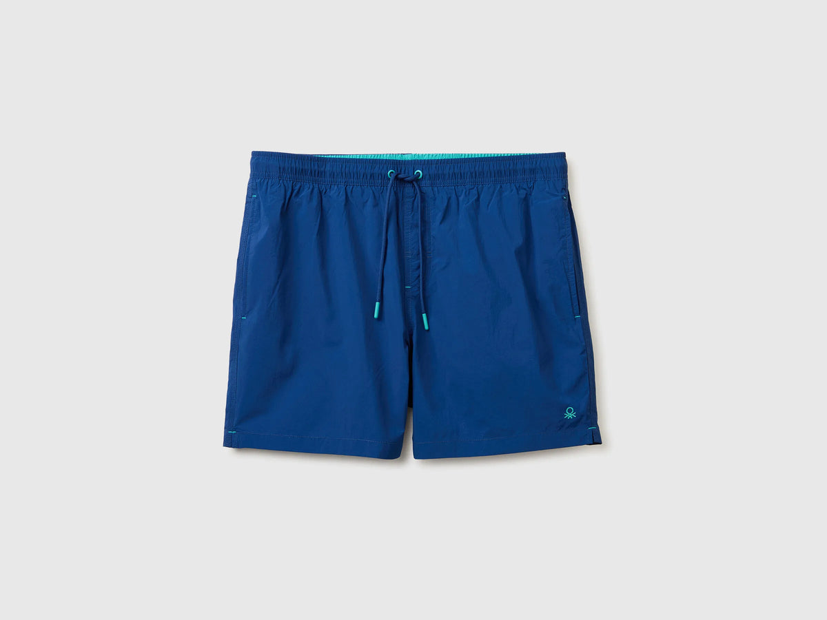 Benetton Blue Men Drawstring Swim Trunks SKU: 57EH6X00V_2G6 Image 01