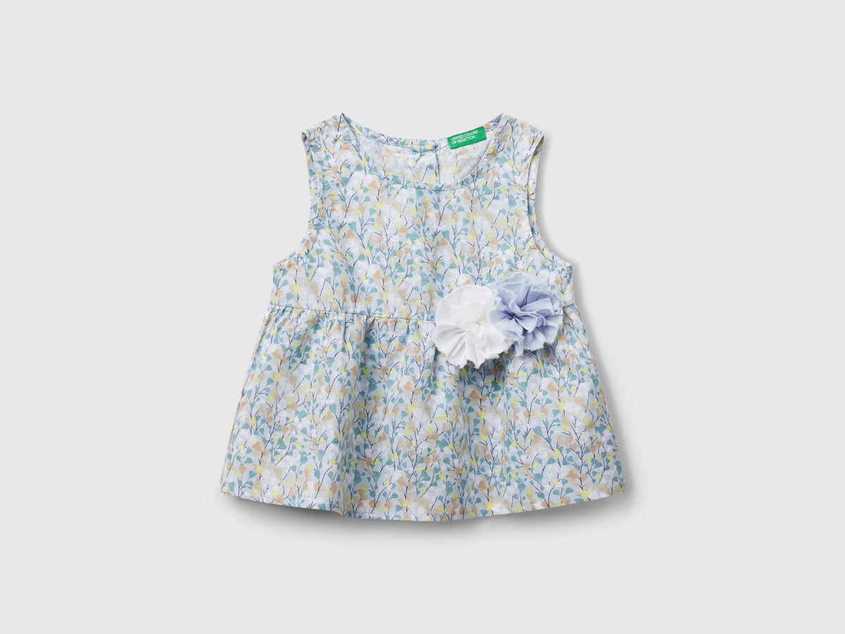 Benetton_Floral Blouse in Linen Blend_59Y6GQ02F_60J_01