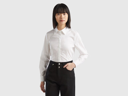 Shirt In Stretch Cotton Blend_5AWRDQ03B_101_02