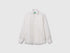 Benetton White Men Shirt in Pure Linen SKU: 5BKUUQ04Q_101 Image 01