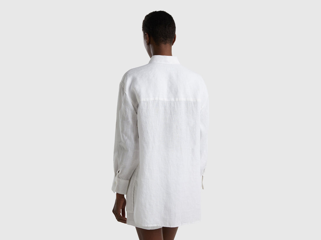 Long Shirt In Pure Linen_5Bmldq03C_101_02