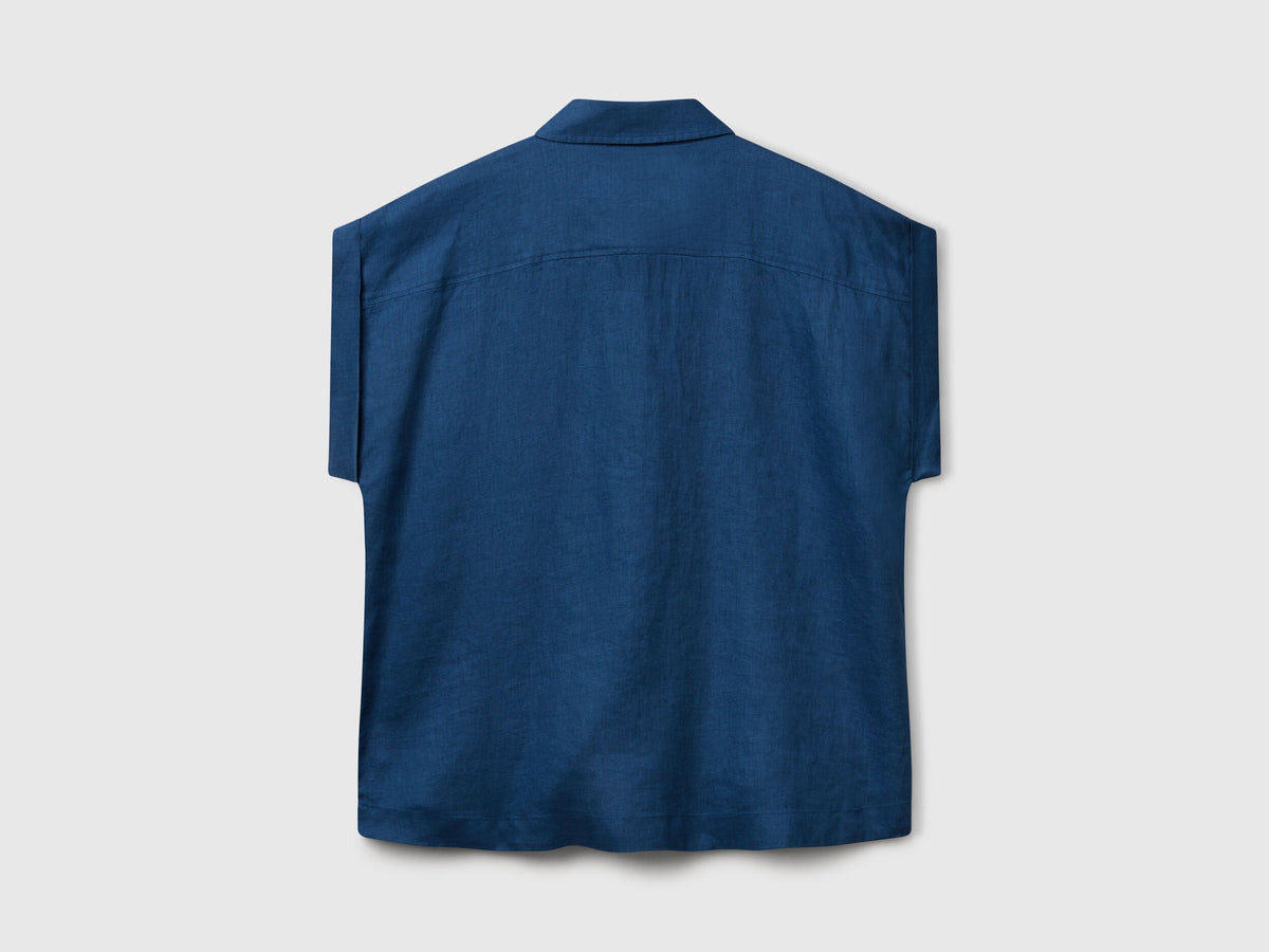 Benetton_Regular Fit Shirt in Pure Linen_5BMLDQ06V_217_04