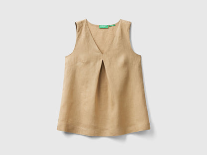 Sleeveless Blouse In Pure Linen_5Bmldq06W_193_04